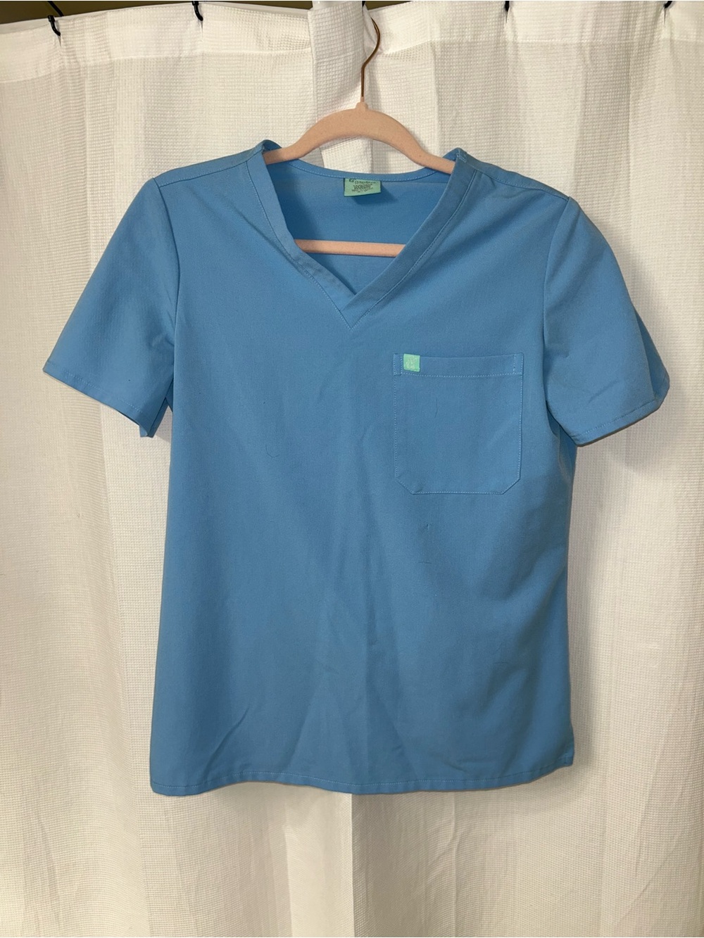 Gabrielle Re-Garde Garde Malade Women’s Scrub Top size Small - classic blue